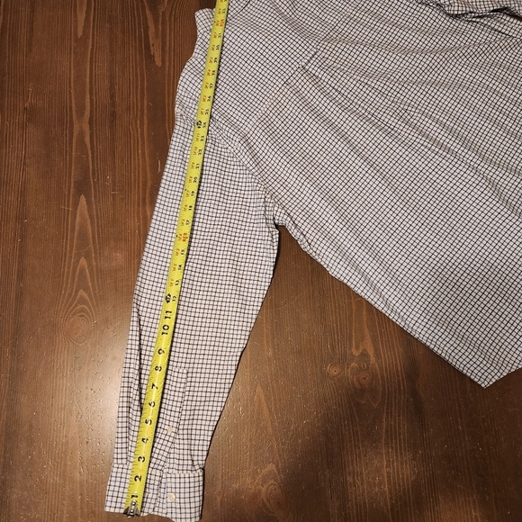 Chaps Button Up Dress Shirt Blue & White Striped Long Sleeve Shirt Sz Lg NICE!! - Picture 14 of 16